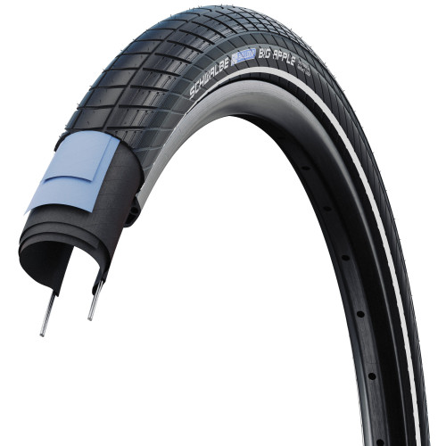 Riepa 28" Schwalbe Big Apple HS 430 Perf Wired 55-622 / 29x2.15 Black-Reflex