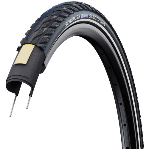 Riepa 28" Schwalbe Silento HS 421 Active Wired 42-622 / 28x1.60 Black-Reflex