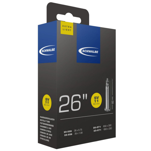 Tube 26" Schwalbe SV11 ExtraLight 60mm (20/28-559 - 20/23-571)
