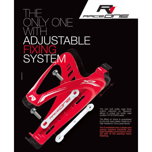 Bottle cage RaceOne X3 RACE white