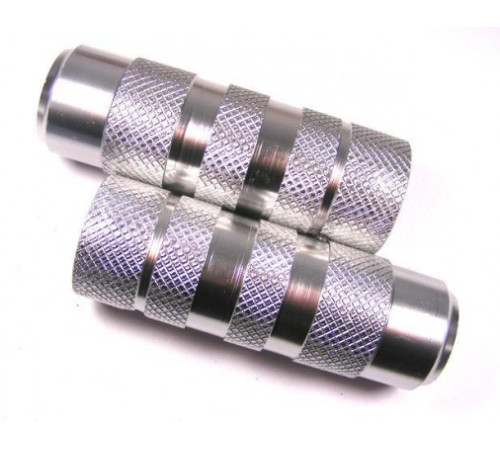 BMX alloy axle 38x110mm x M14 silver