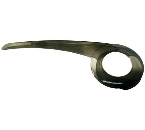 Aizsardzības ķēde plastic transparent 38T 520mm with bracket