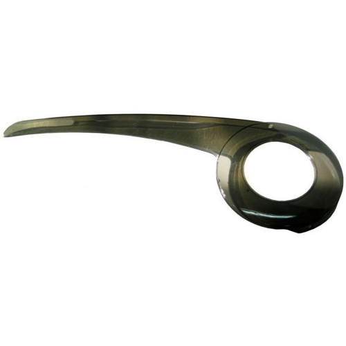 Aizsardzības ķēde plastic transparent 38T 520mm with bracket