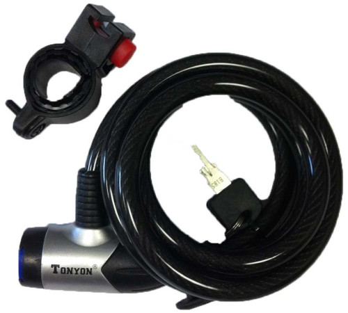 Lock Tanyon spiral (steel cable) Ø12mm/1500mm