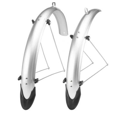 Dubļusargi komplekts Orion OR 20"x53mm nylon silver