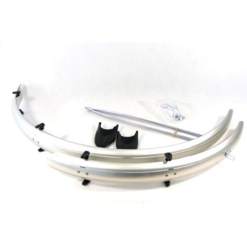 Mudguards set Orion OR 28"x41mm nylon silver