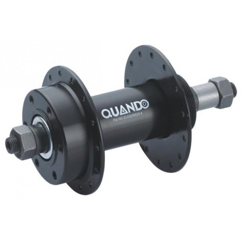 Rear hub Quando 36H Disc 6-bolt freewheel QR black