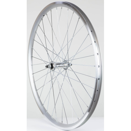 Front wheel 26" alloy hub, DoubleWall silver rim