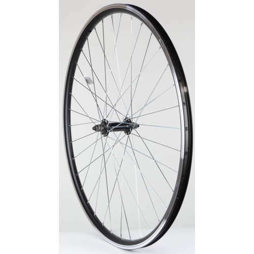 Front wheel 28" alloy hub, DoubleWall black rim