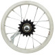 Rear wheel 12" single speed hub, wide alloy singlewall rim
