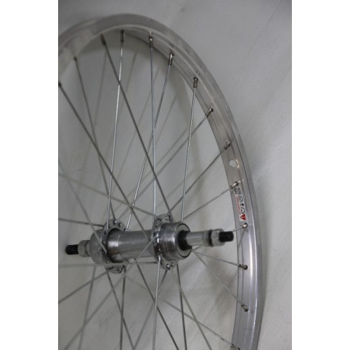 Aizmugurējais ritenis 20" tērauda freewheel rumba, Alu viena aploce 28H