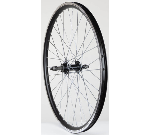 Aizmugurējais ritenis 24" Alu freewheel rumba, DoubleWall black aploce