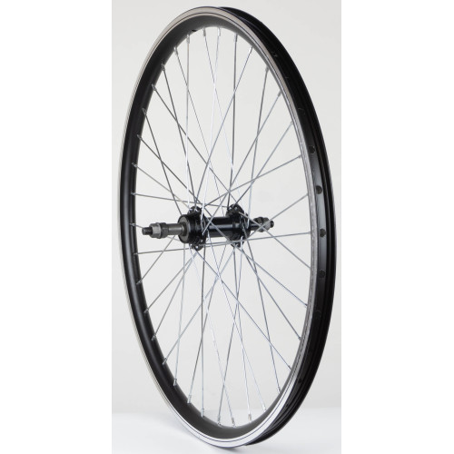 Aizmugurējais ritenis 24" Alu freewheel rumba, DoubleWall black aploce