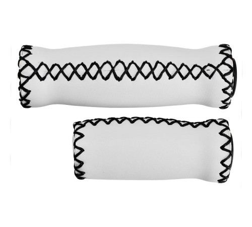 Grips Velo ProX VLG-617-3A 127/92mm eco-leather white-black