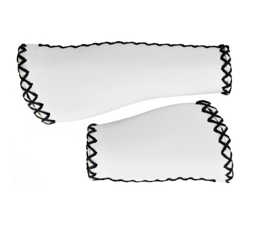 Stūres rokturi Velo ProX VLG-649-2AD2S 135/92mm Ergo white-black