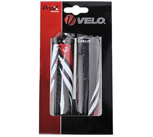 Stūres rokturi Velo ProX VLG-851AD3 130mm GEL Lock-on black-red