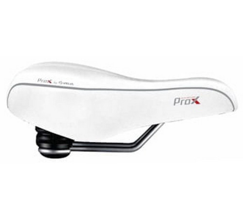 Saddle Velo ProX VL-6103E Elastomer D2 Zone Full Cut GEL white