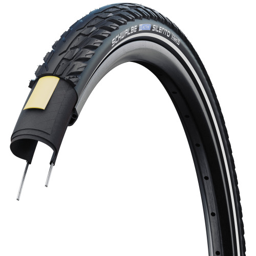 Riepa 28" Schwalbe Silento HS 421 Active Wired 42-622 / 28x1.60 Black-Reflex