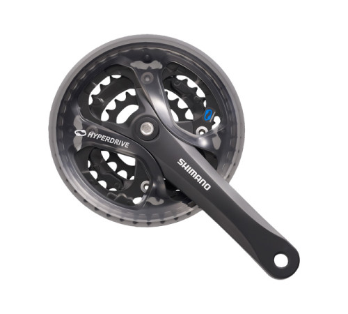 Priekšējie zobratu blok Shimano ALTUS FC-M361-48T 175MM 7/8-speed black-48X38X28T