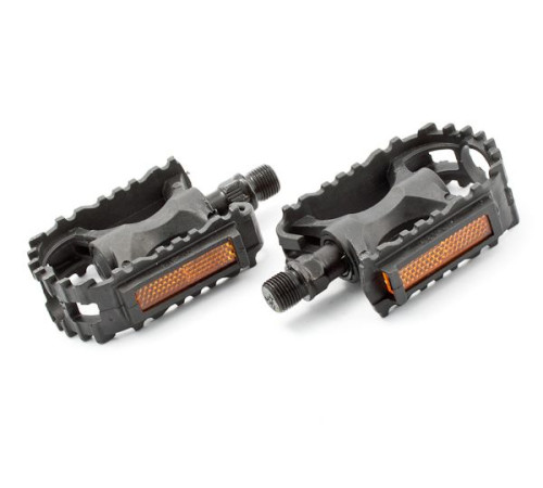 Pedals Kids grip plastic 9/16" w/bearings and reflectors (1027)