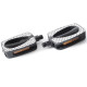 Pedals Azimut Trekking plastic Antislip w/bearings and reflectors (1008)