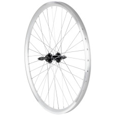 Aizmugurējais ritenis 26" Alu freewheel rumba (mašīnas gultņi), DoubleWall silver aploce