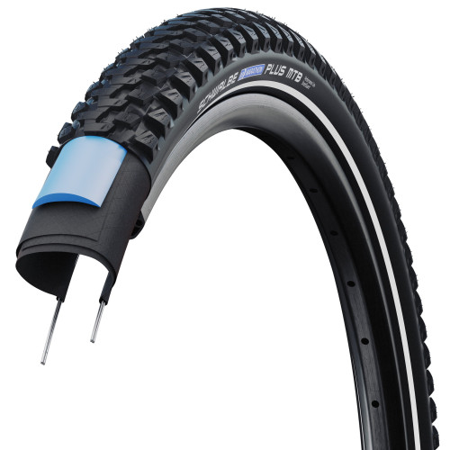 Tire 26" Schwalbe Marathon Plus MTB HS 468 Perf Wired 54-559 / 26x2.10 Black-Reflex