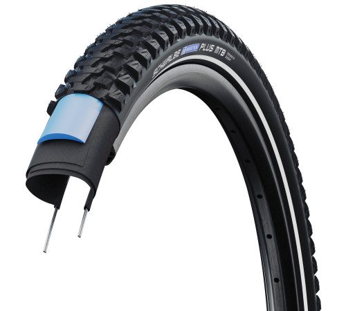 Riepa 29" Schwalbe Marathon Plus MTB HS 468 Perf Wired 54-622 / 29x2.10 Black-Reflex
