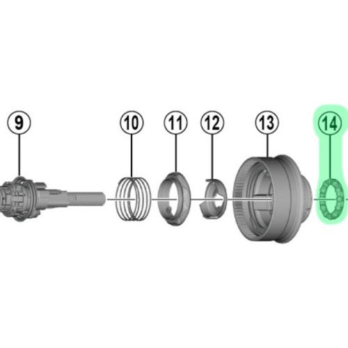 Ball retainer Shimano SG-7C20 3/16"X12