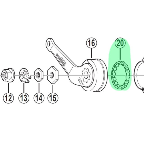 Ball retainer Shimano SG-3C40 3/16"X14