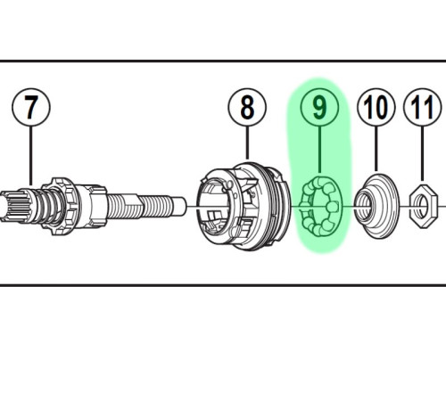 Ball retainer Shimano SG-3C40 7/32X8