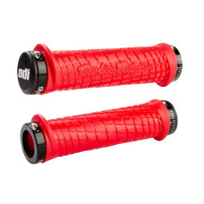 Stūres rokturi ODI Troy Lee Designs Signature MTB Lock-On Red/Black