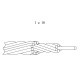 Brake cable Saccon Italy stainless (1x19) 1.5x900mm