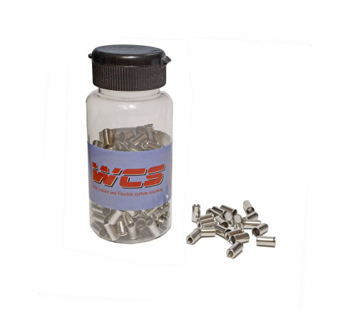 Brake outer casing caps Saccon Italy 5x11mm 200pcs. bottle brass