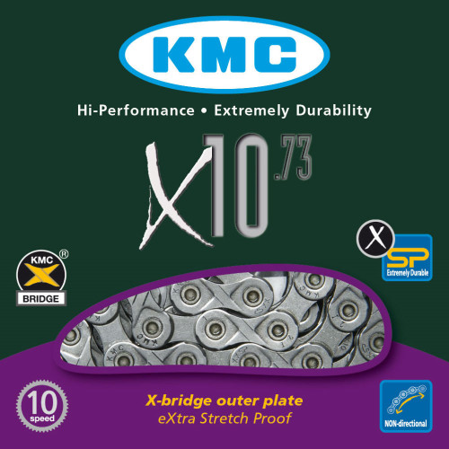 Chain KMC X10 Grey 10-speed 114-links