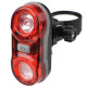 Rear lamp ProX Gemma 2x0.5W LED with batteries