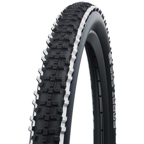 Tire 26" Schwalbe Smart Sam HS 476 Perf Wired 57-559 / 26x2.25 White Stripes Addix