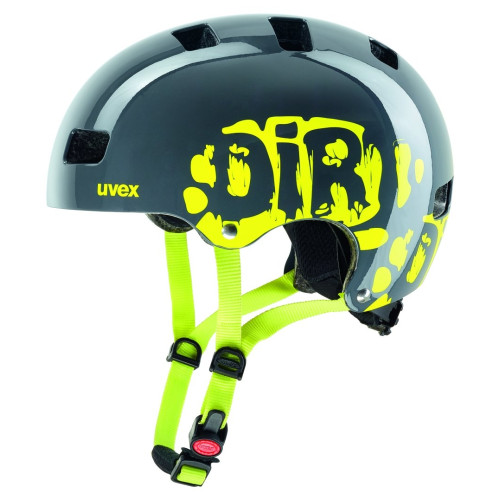 Helmet Uvex Kid 3 dirtbike gray-lime-51-55CM