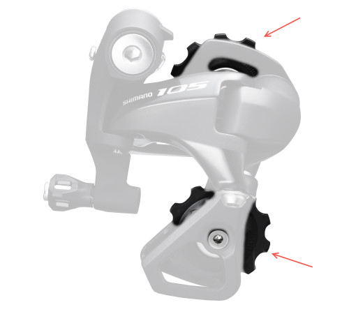 Aizmugurējā pārslēdzēja rullīšu komplekts Shimano RD-M5800-SS