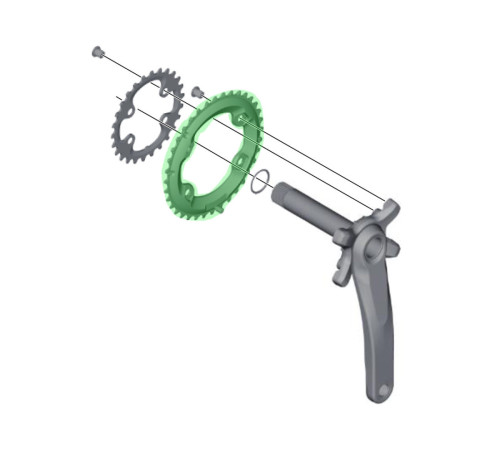 Chainring Shimano XT FC-M8000-BD-38T