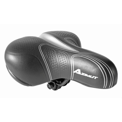 Saddle Azimut Popular Silver 250x210mm with springs (1010)