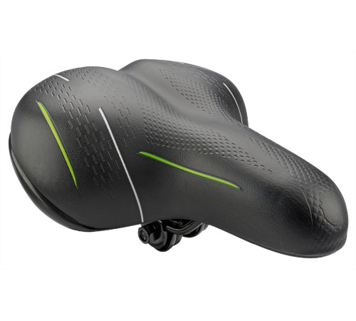 Saddle Azimut Standard Green 250x210mm with springs (1011)