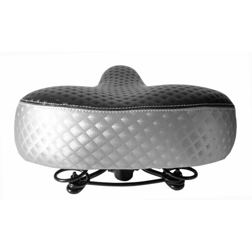 Sēdeklis Azimut Nice FAT white 300x270mm with springs (1012)