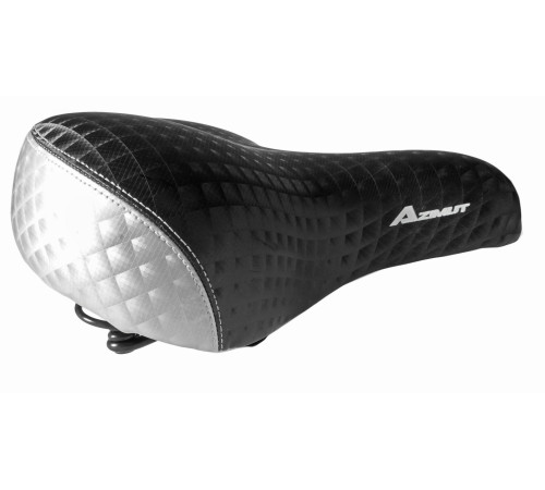 Saddle Azimut Nice FAT white 300x270mm with springs (1012)