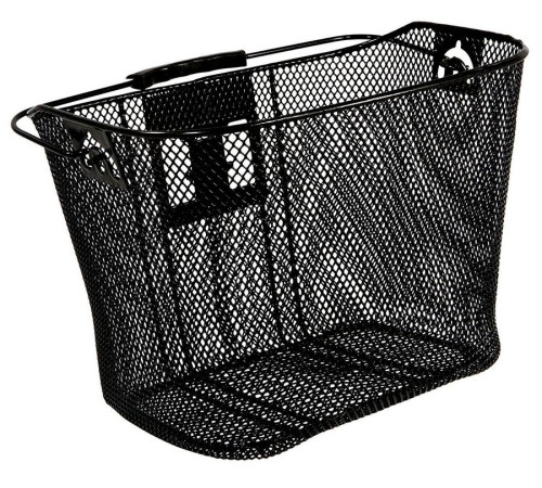 Basket front Azimut w/ plastic GREEN bracket 34x25x26cm