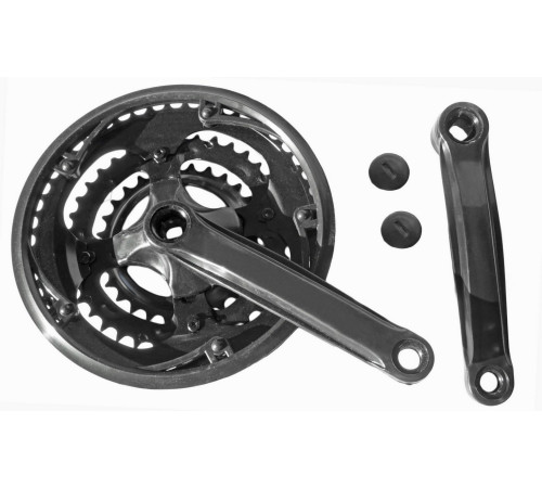Chainwheel set Azimut steel 42x34x24T 170mm Index black