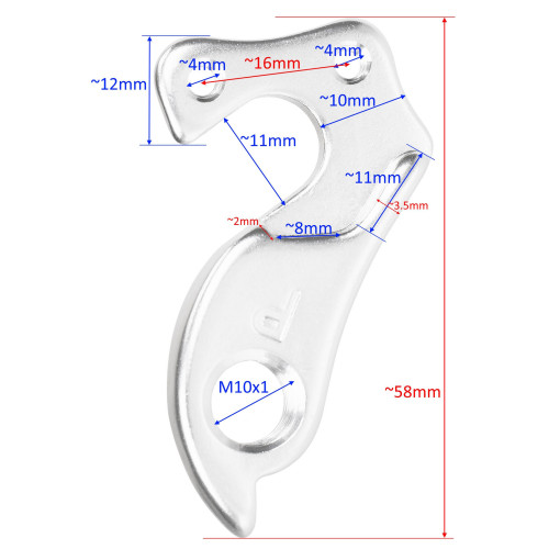 Frame dropout / hanger GW-7X