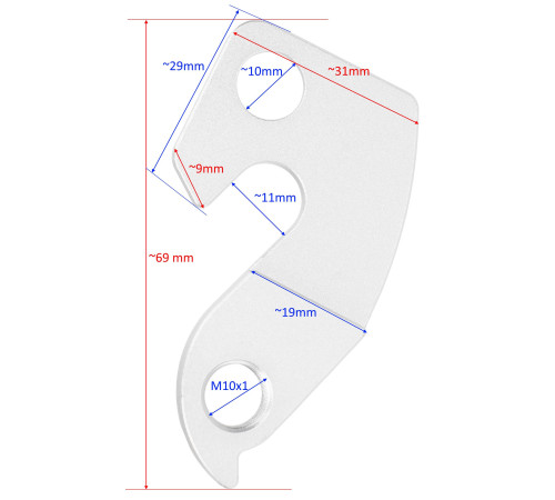 Frame dropout / hanger GW-9C