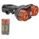 Rear lamp Azimut Power 2x0.5W with batteries