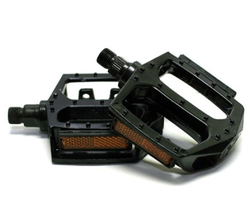 Pedals Azimut BMX Platform Alu 9/16" w/bearings and reflectors black (1014)